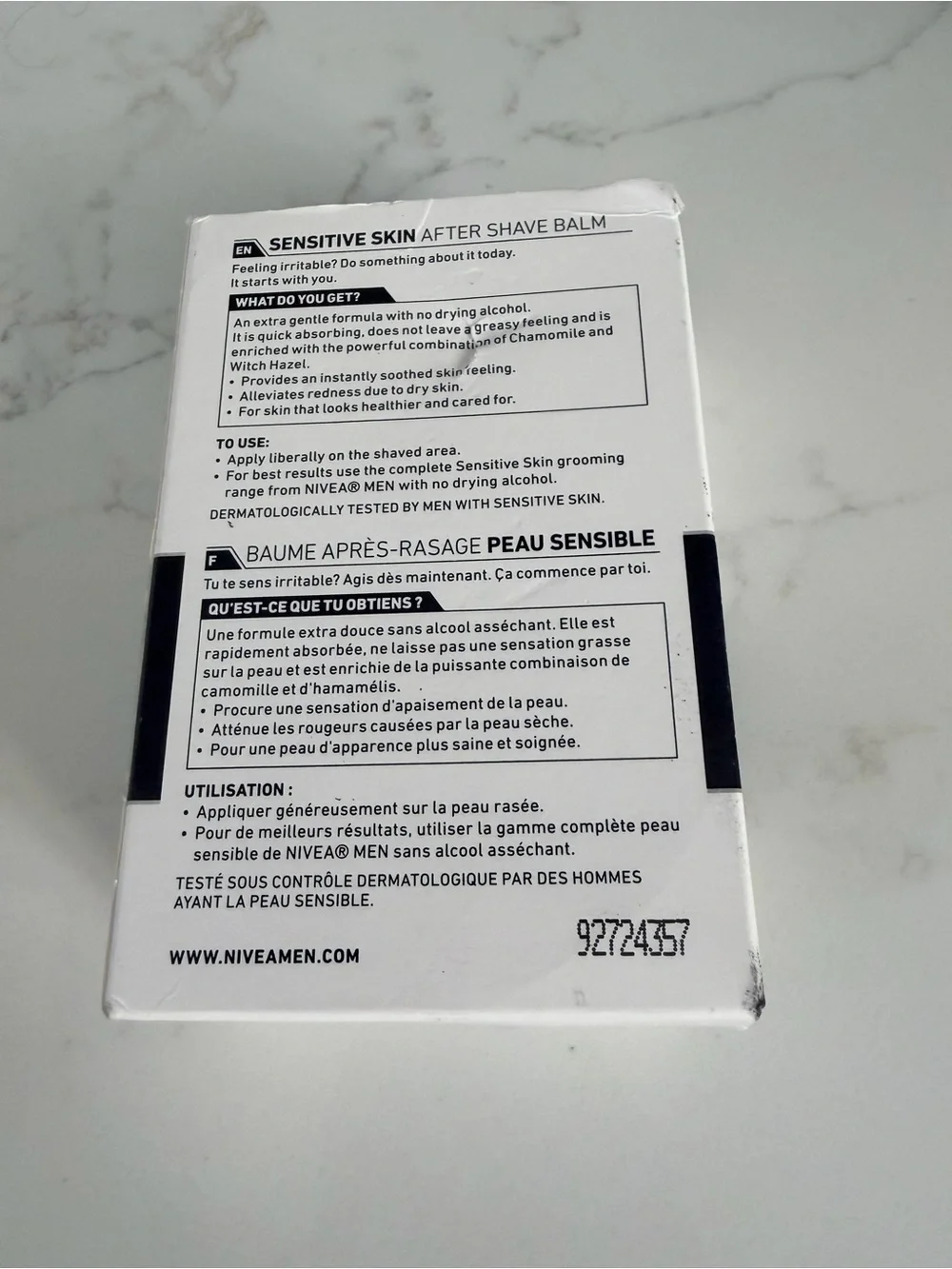 Nivea men sensitive